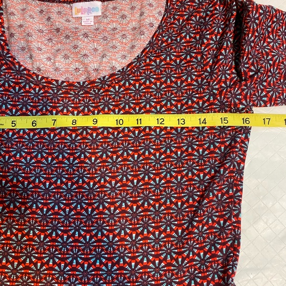 LuLaRoe Purple Pink Patterned Midi Dress medium - Picture 3 of 5